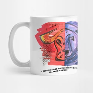 bear and bull of stock market Mug